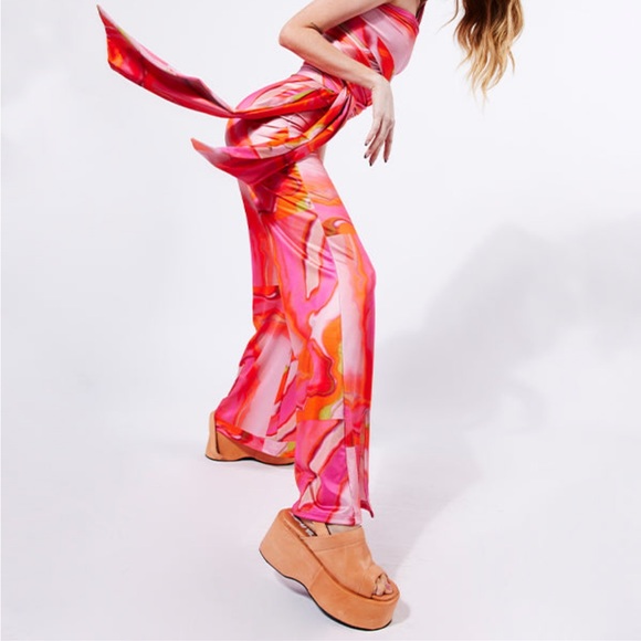 NWOT Milky Pant: Fire Print -Mandinga - Picture 3 of 4